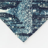 Magisch Bos Blauwgroen Grijs Elegantie Fleece Deken (Hoek)