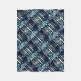 Magisch Bos Blauwgroen Grijs Elegantie Fleece Deken