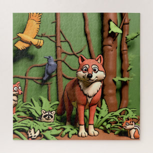 Magisch Bos - Bosdieren Legpuzzel