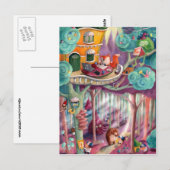 Magisch bos briefkaart (Voorkant / Achterkant)