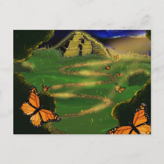 Magisch bos briefkaart (Voorkant)