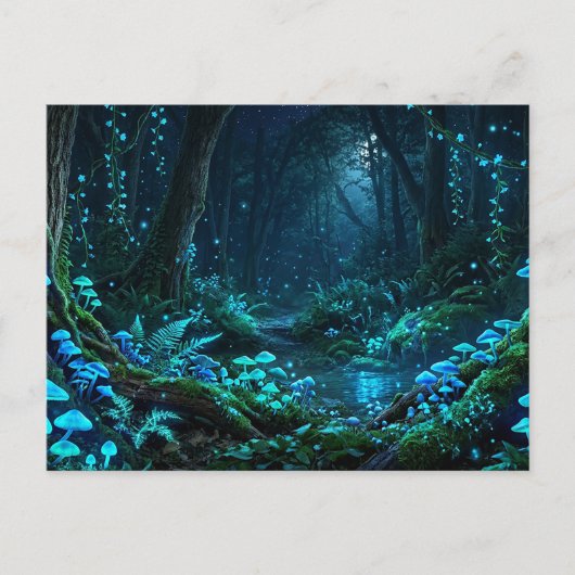 Magisch bos briefkaart (Voorkant)