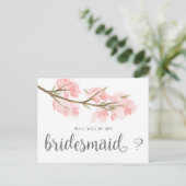 Magisch bos | Briefkaart van Bridesmaid (Staand voorkant)