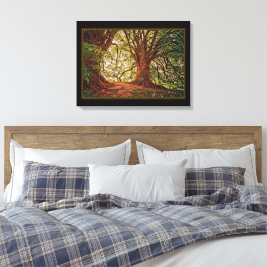 Magisch bos canvasprint canvas afdruk (Insitu (Slaapkamer))