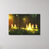 Magisch bos | Elf en Fairies | Fantastische Natuur Canvas Afdruk (Voorkant)