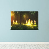 Magisch bos | Elf en Fairies | Fantastische Natuur Canvas Afdruk (Insitu (Houten vloer))