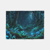 Magisch bos fleece deken (Voorkant (Horizontaal))
