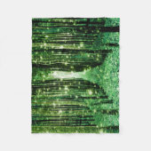 Magisch bos groen mysterie fleece deken (Voorkant)