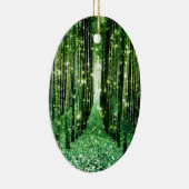 Magisch bos groen mysterie keramisch ornament (Rechts)