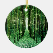Magisch bos groen mysterie keramisch ornament (Voorkant)
