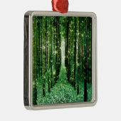 Magisch bos groen mysterie metalen ornament (Rechts)