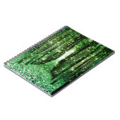 Magisch bos groen mysterie notitieboek (Linkerzijde)