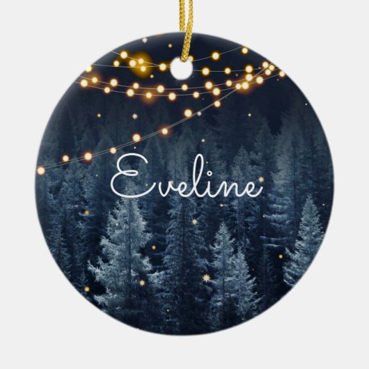 Magisch bos keramisch ornament (Voorkant)