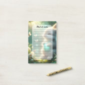 Magisch bos konijn ei post-it® notes (Op bureau)