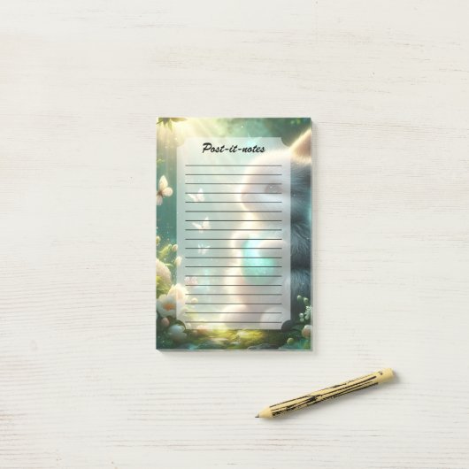 Magisch bos konijn ei post-it® notes (Op bureau)