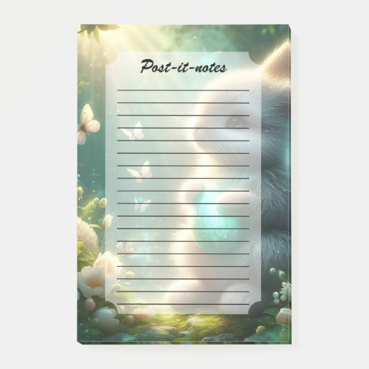 Magisch bos konijn ei post-it® notes (Voorkant)
