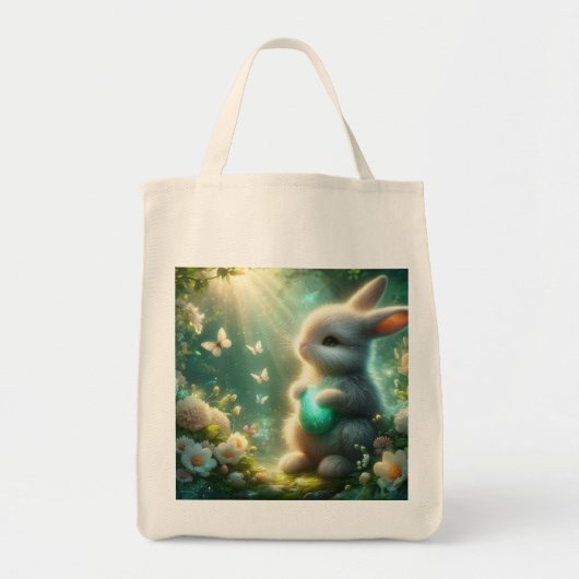 Magisch Bos Konijn Ei Tote Bag (Voorkant)