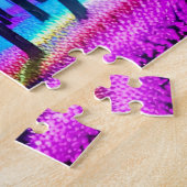 Magisch Bos met Boomsilhouetten Legpuzzel (Zijkant)