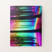 Magisch Bos met Boomsilhouetten Legpuzzel (Verticaal)