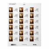 Magisch bos met Fairy Lights Adres Etiket (Full Sheet)