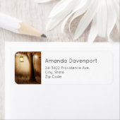 Magisch bos met Fairy Lights Adres Etiket (Insitu)