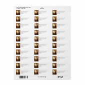 Magisch bos met Fairy Lights Adres Etiket (Full Sheet)