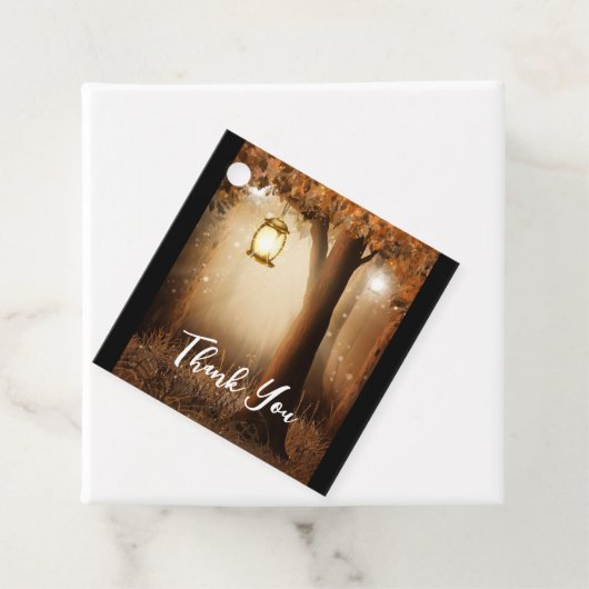 Magisch bos met Fairy Lights Bedankjes Labels (In situ)