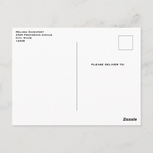 Magisch bos met Fairy Lights Briefkaart (Achterkant)