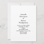 Magisch Bos met Fairy Lights Bruiloft Kaart (Achterkant)