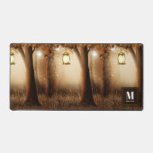 Magisch bos met Fairy Lights Bureaumat (Voorkant)