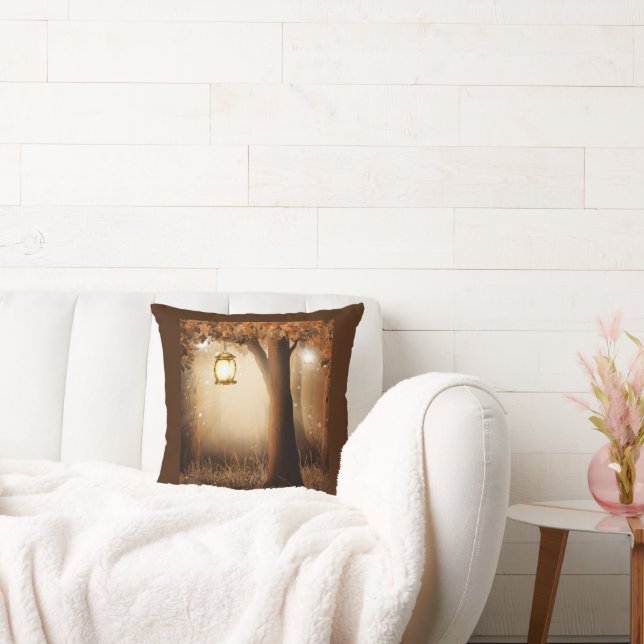 Magisch bos met Fairy Lights Kussen (Bank)