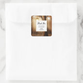 Magisch Bos met Fairy Lights Party Dank u Vierkante Sticker (Tas)