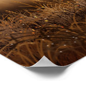 Magisch bos met Fairy Lights Poster (Hoek)