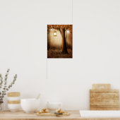 Magisch bos met Fairy Lights Poster (Keuken)