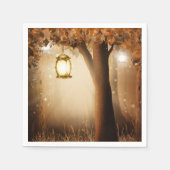 Magisch bos met Fairy Lights Servet (Voorkant)