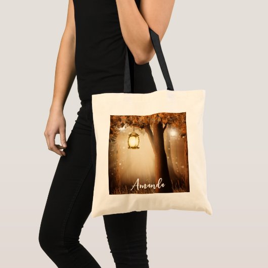 Magisch bos met Fairy Lights Tote Bag (Voorkant (product))