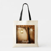 Magisch bos met Fairy Lights Tote Bag (Achterkant)