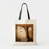 Magisch bos met Fairy Lights Tote Bag (Voorkant)