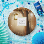 Magisch bos met Fairy Lights Verjaardag Papieren Bordje (Feest)