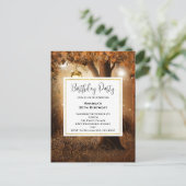 Magisch bos met Fairy Lights Verjaardag uitnodigen Briefkaart (Staand voorkant)