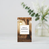 Magisch bos met Fairy Lights Visitekaartje (Staand voorkant)