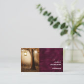 Magisch bos met Fairy Lights Visitekaartje (Staand voorkant)