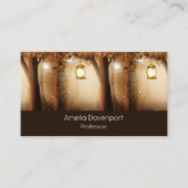 Magisch bos met Fairy Lights Visitekaartje (Voorkant)