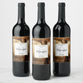 Magisch bos met Fairy Lights Wijn Maken Wijn Etiket (Flessen)