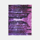 Magisch bos paars roze fleece deken (Voorkant)