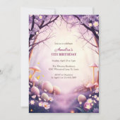 Magisch bos Paasplank Roze Egg Hunt Verjaardagsfee Kaart (Voorkant)