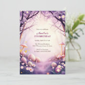 Magisch bos Paasplank Roze Egg Hunt Verjaardagsfee Kaart (Staand voorkant)