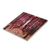 Magisch Bos Pad Roze Perzik Tegeltje (Zijkant)