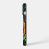 Magisch Bos Pixel Art Gepersonaliseerde Naam  iPhone 15 Case (Linkerkant)