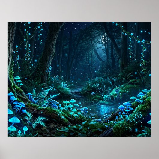 Magisch bos poster (Voorkant)